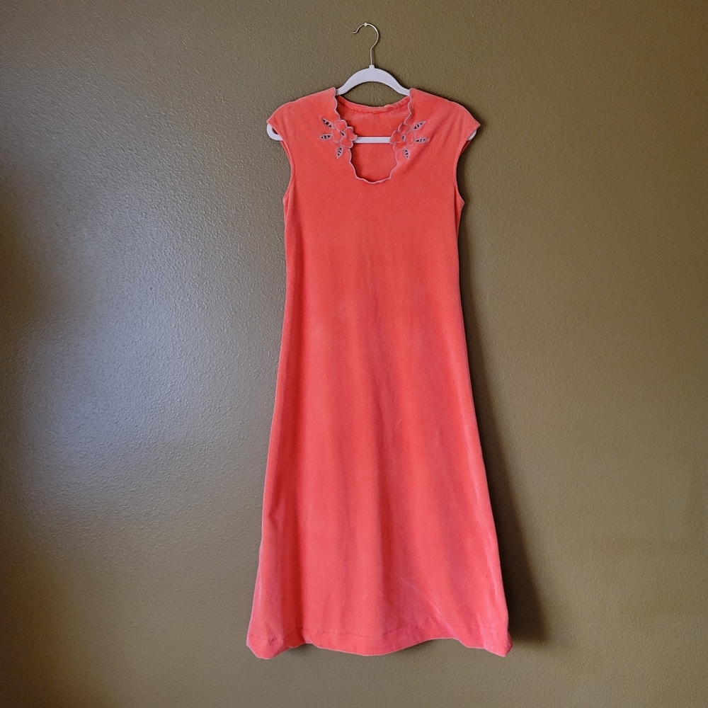 Vintage Homemade Orange Dress